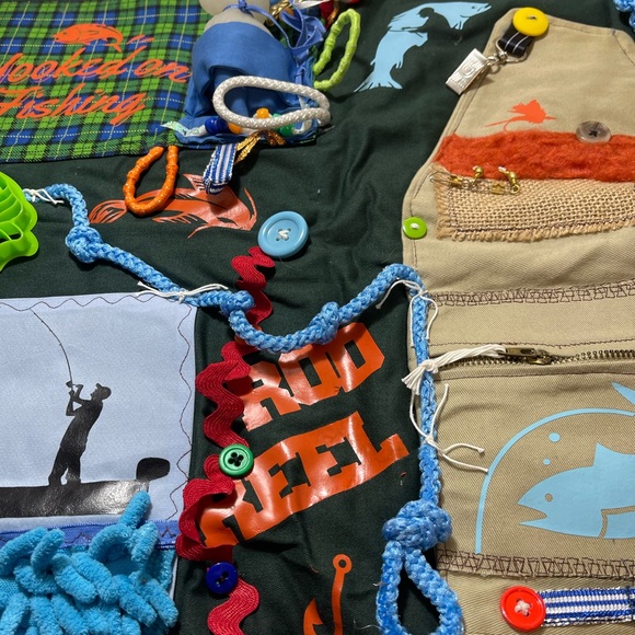 Fidget/Fishing theme quilt/mat - Picture 7 of 7
